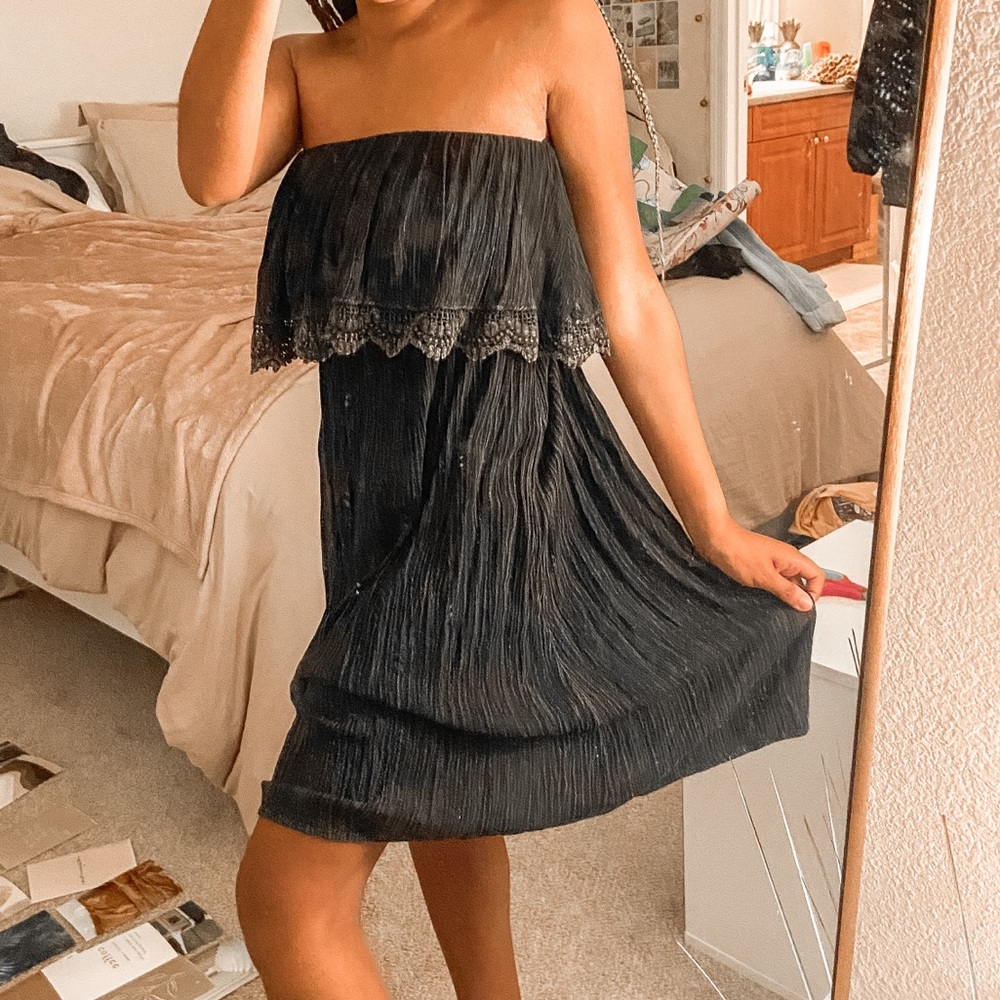Strapless Altar’d State Black Dress